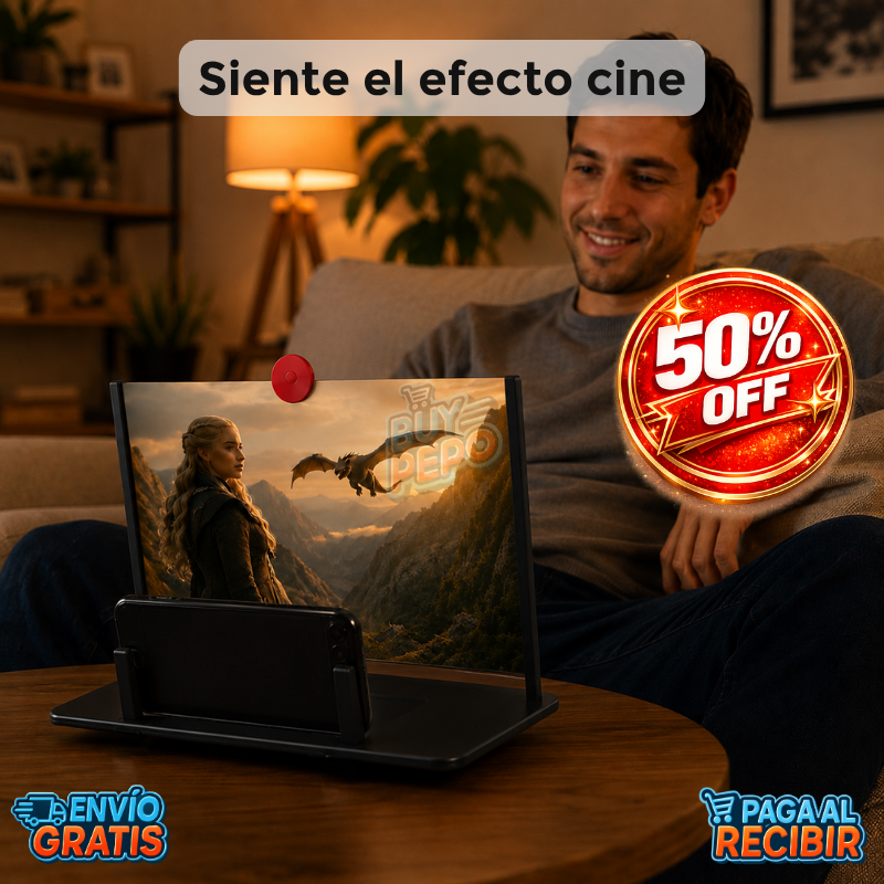 CineZoom™ 🎬 - Amplificador pantalla 3D 📱