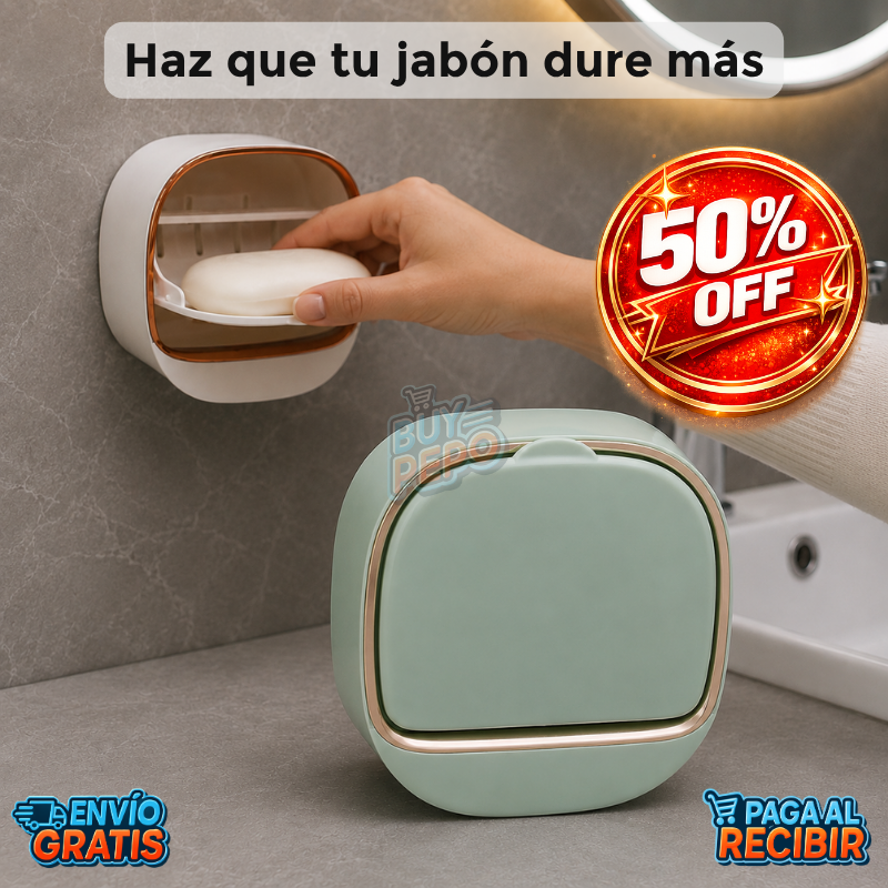 DrySoap™ 🧼 - Jabonera con drenaje 💧