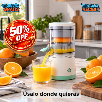 JuicyGo™ 🍊 - Exprimidor eléctrico portátil ⚡