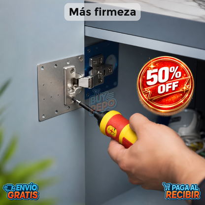 DoorShield™ 🛠️ - Placa refuerzo bisagras 🚪