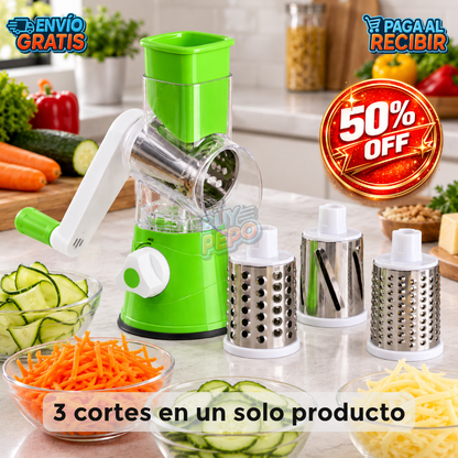 QuickSlice™ 🧀 - Rallador rotativo multiuso 🔄