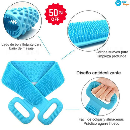 🛁✨ Cepillo de Ducha – Ergonómico, Masajeador 💆‍♂️ y Exfoliante 🌿 ✨🚿
