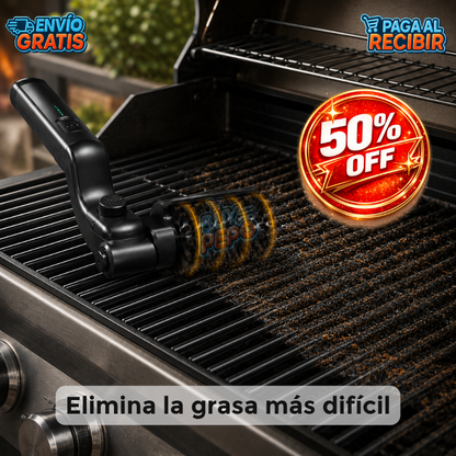 GrillForce™ 🔥 - Cepillo eléctrico parrilla 🥩