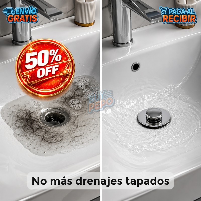 DrainLock™ 🚰 - Tapón filtro 2 en 1 ✨