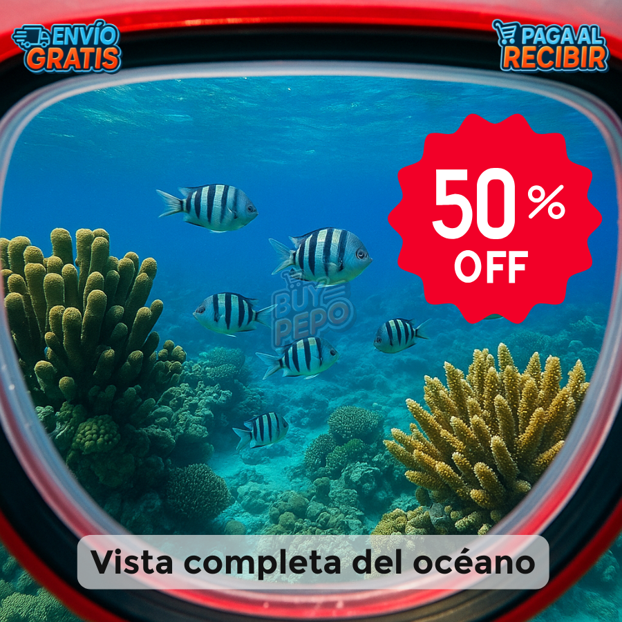 AquaSight™ 🌊 - Máscara snorkel panorámica 🤿