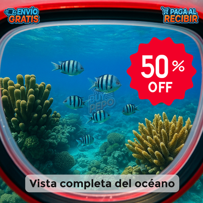 AquaSight™ 🌊 - Máscara snorkel panorámica 🤿