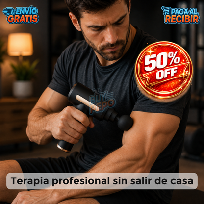 RelaxGun™ 💪 - Pistola Masajeadora Muscular 🔋