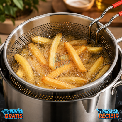 FryPot™👨‍🍳- Olla freidora con cesta 🔥