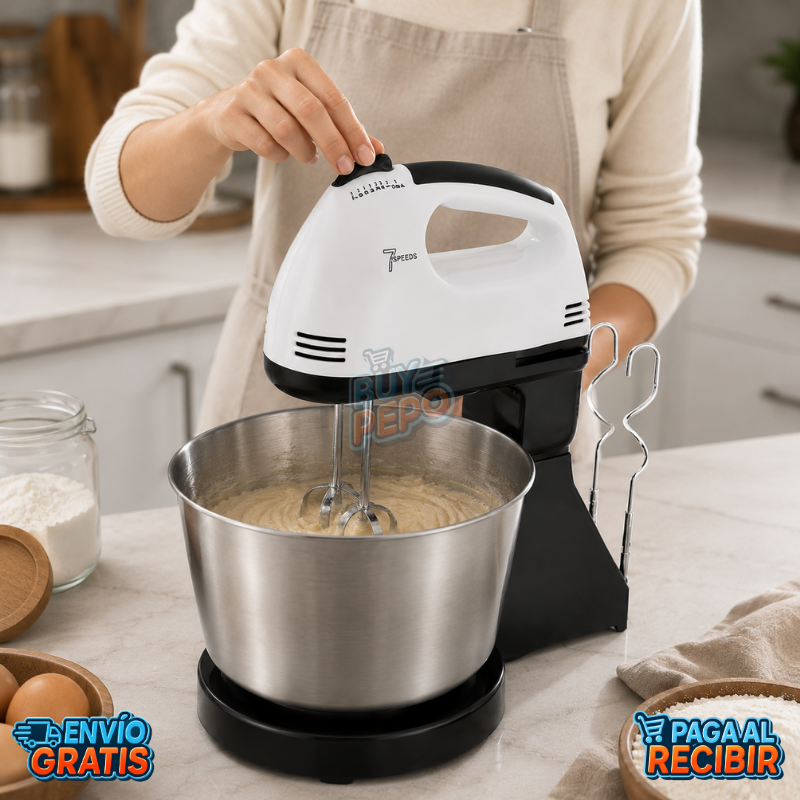 MixPro™ 🍰 - Batidora de pedestal automática ✨