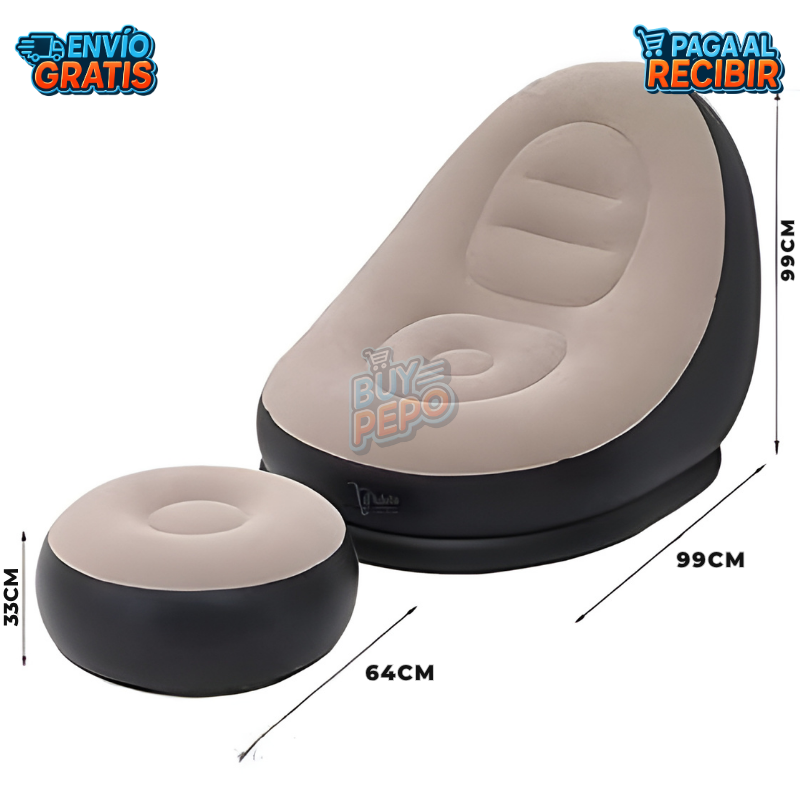 AirLounge™ 🛋️ - Sofá inflable cómodo 💤