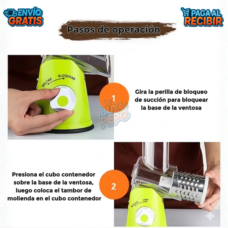 SliceSpin™🥗- Cortador cocina 3en1 🔪