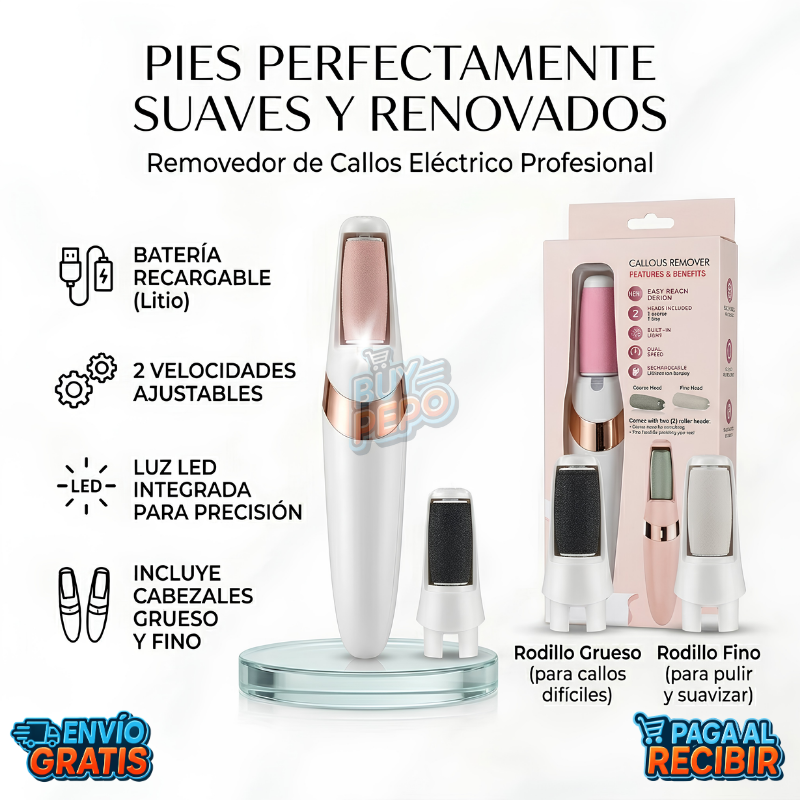 SoftFeet™ 🦶 - Removedor de callos eléctrico ✨