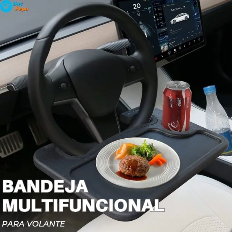 BANDEJA MOVIL 🚗 - Mesa Para Volante 🍔📱