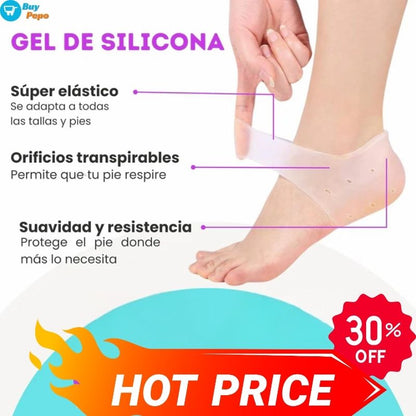 🔥 AliFoot™ 💎 - Par de Plantillas Gel Alivia Talón 🦶✨