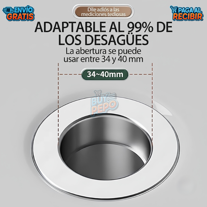 DrainLock™ 🚰 - Tapón filtro 2 en 1 ✨