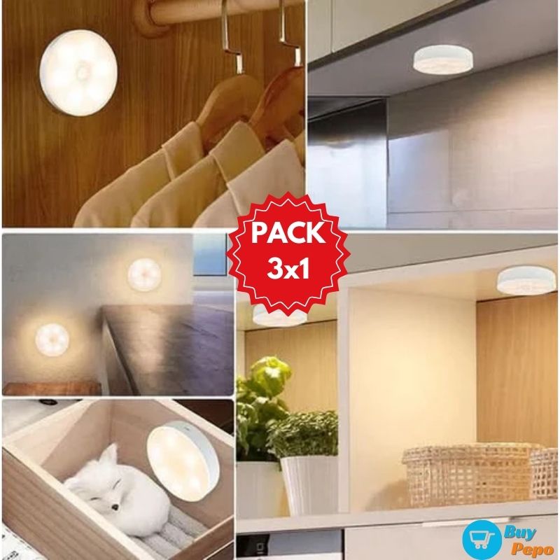 SensoLight™ - 🚨 PACK 3 Luces LED con Sensor de Movimiento 💡🚶‍♀️