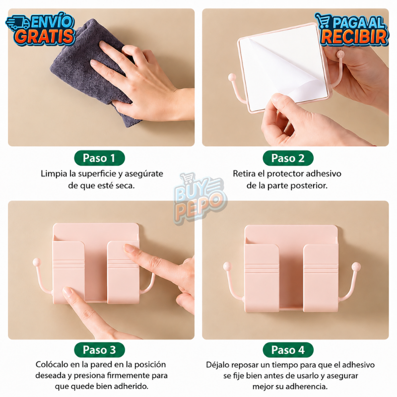 BedDock™ 🛏️ - Soporte organizador de cama 📱