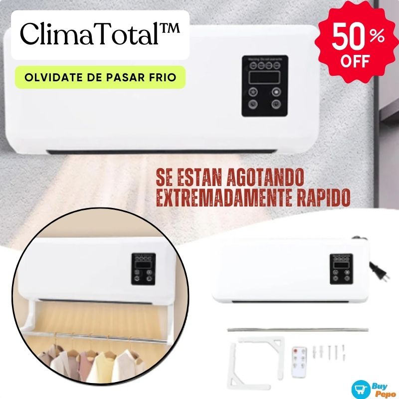 ClimaTotal™ 🌡️ - Calefactor de Pared con Función Calor y Frío 🔥❄️