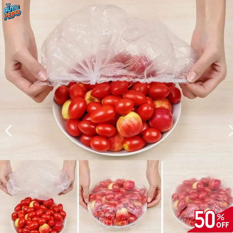 🚨MEGA PACK 100 Unidades 🚨 - Cubiertas Elastizadas para Alimentos 🍎🥗