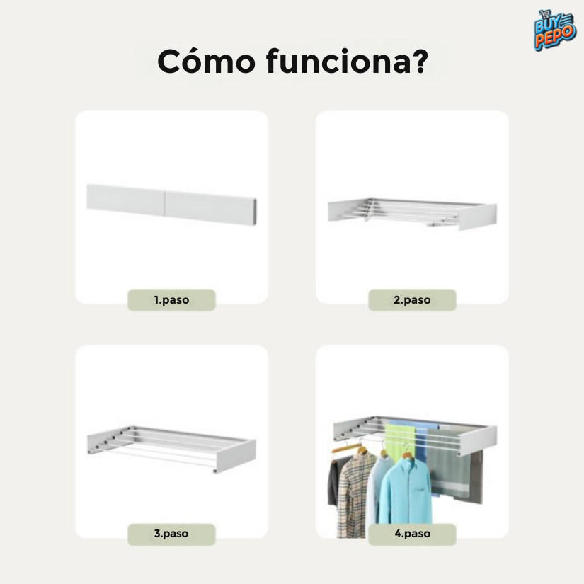 FlexiDry™ 🌀 - Tendedero portátil plegable 🧦