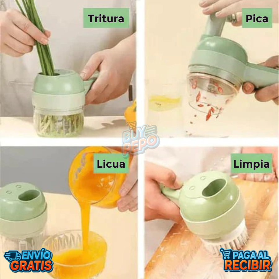 SlicePro™ ⚡ - Cortador Eléctrico 4 en 1 🍅