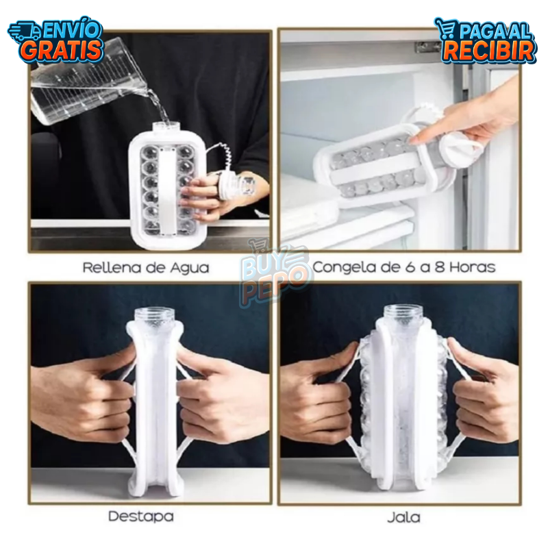 IceBall™ 🧊 - Botella molde para hielo redondo ✨