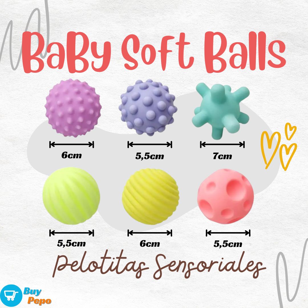 Pelotitas Sensoriales BABY SOFT BALLS