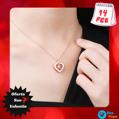 COLLAR TE AMO ❤️🌎 en 100 Idiomas - OFERTA SAN VALENTIN 💘