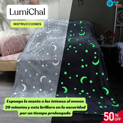 LumiChal® - 👦 Manta Que Brilla En La Oscuridad ✨🌙