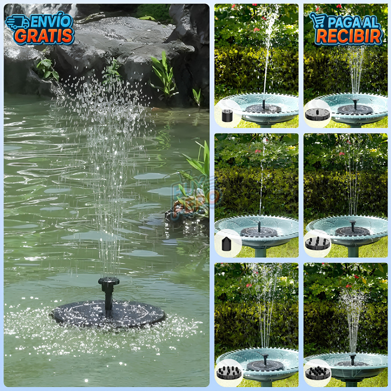 SolarFountain™ 💦 - Mini fuente de agua solar ☀️