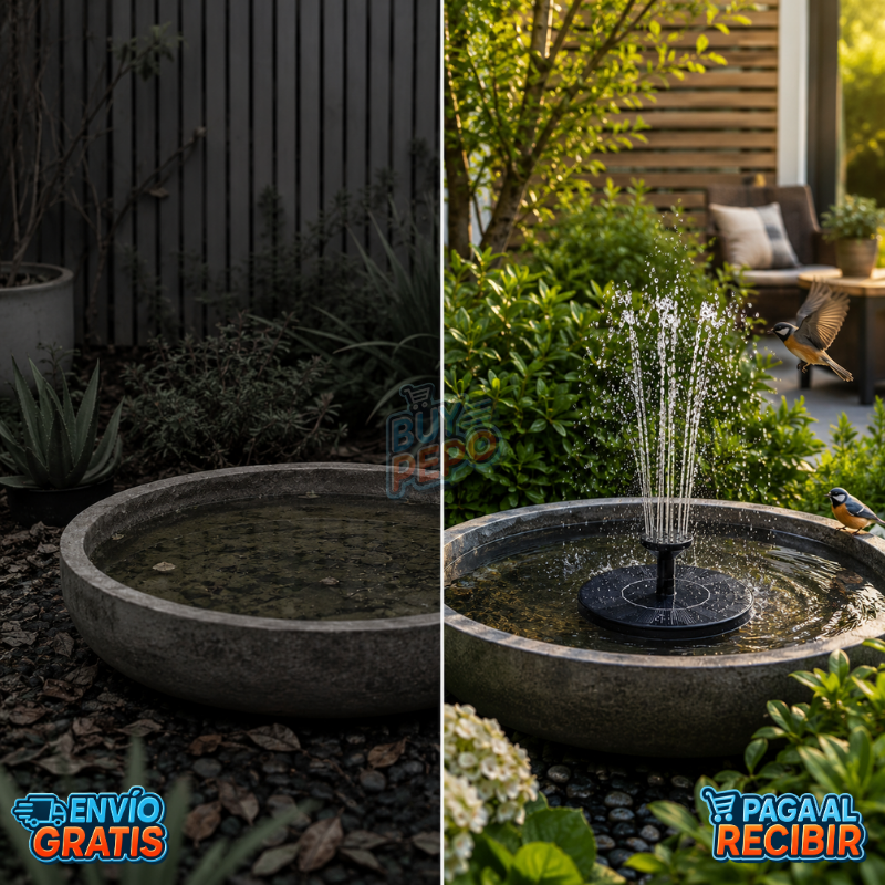 AquaSun™ ☀️ - Fuente solar flotante 💧