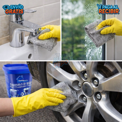 CleanForge™ 🧽 - Combo 5 paños + 1 crema limpieza profunda 🍳