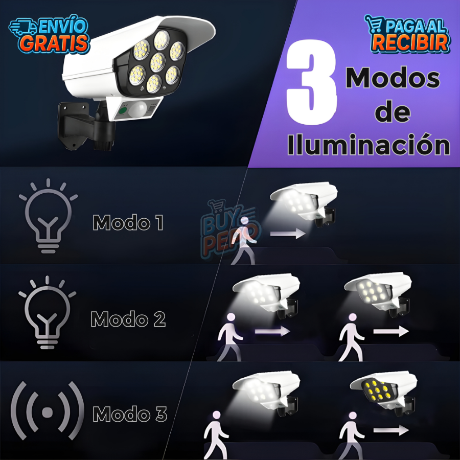 SecureLight™ 📸 - Foco solar seguridad 🚨