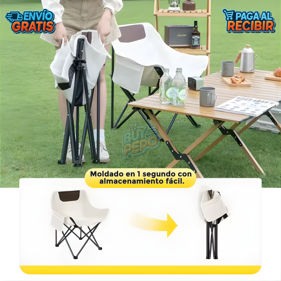 TrailSeat™ 🏕️ – Silla plegable portátil 🎒