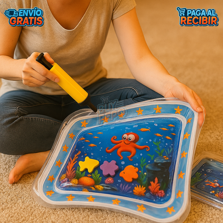 AquaNest™ 🐠 - Alfombra bebé estimulación temprana 🧸