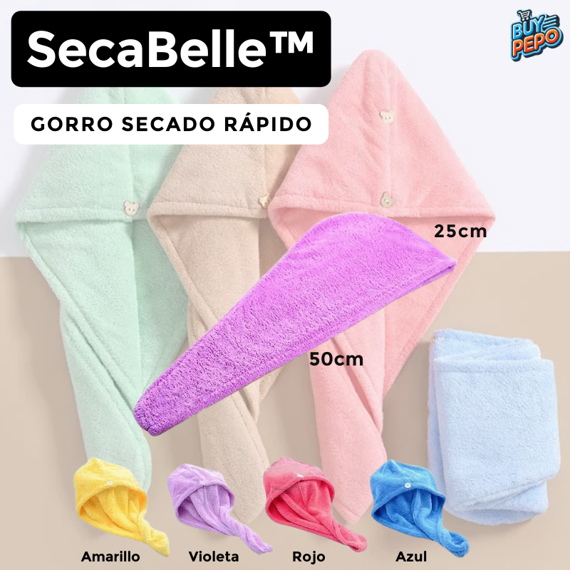 SecaBelle™ 🌺 - Gorro secado rápido 💨