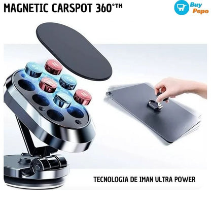 📱🧲 Soporte Magnético Para Celular 🚗 - MAGNETIC CARSPOT 360˚™ 🔄✨