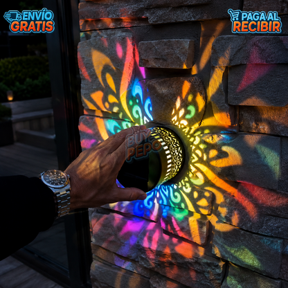 MandalaGlow™ 🌸 - Foco solar decorativo mandala ☀️