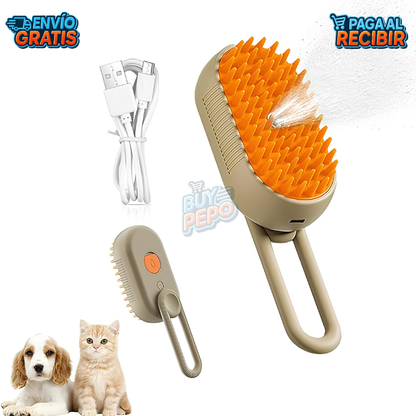 PetMist™ 🐾 - Cepillo vaporizador mascotas 💨