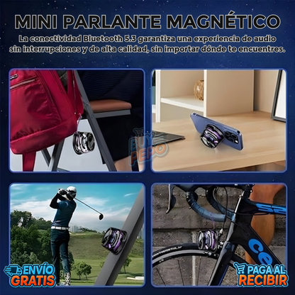 SnapSound™ 🎶 - Parlante magnético Bluetooth 🔊