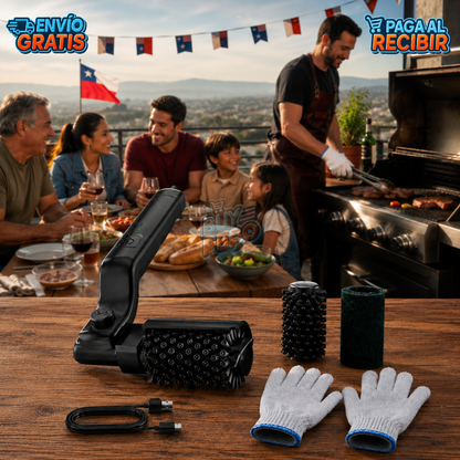 GrillForce™ 🔥 - Cepillo eléctrico parrilla 🥩