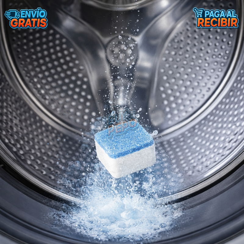 PureWash™ 🫧 - 12 Pastillas limpieza lavadora 🧼