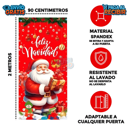 MagicDoor™ 🎄 - Funda Navideña Para Puerta ✨
