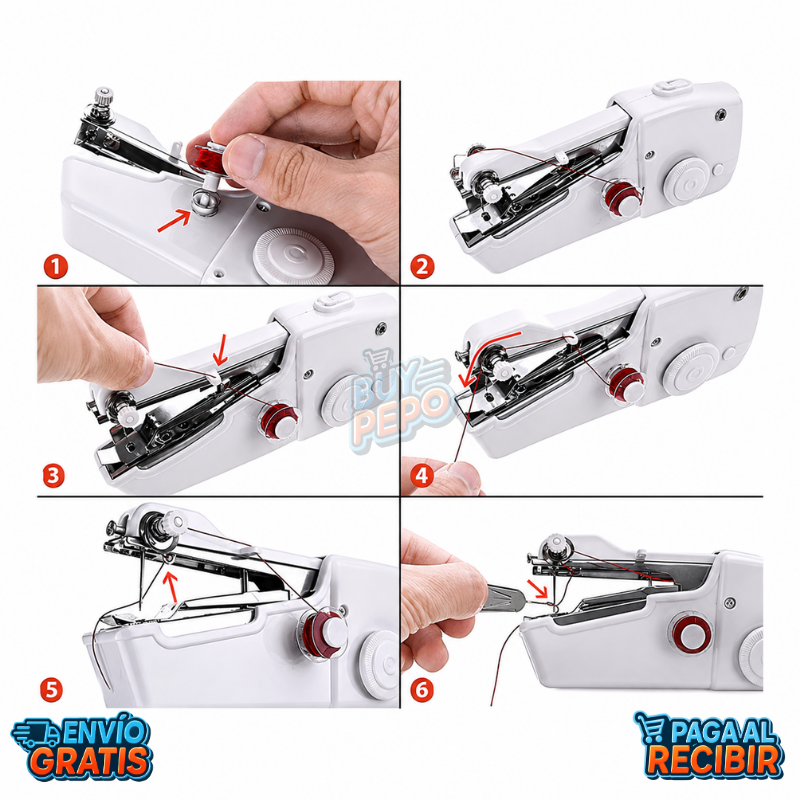 StitchGo™ 🧵 - Mini máquina de coser ✨