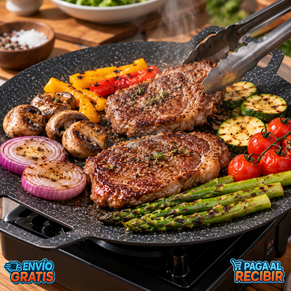 GrillMaster™ 🔥 - Parrilla antiadherente portátil 🍖