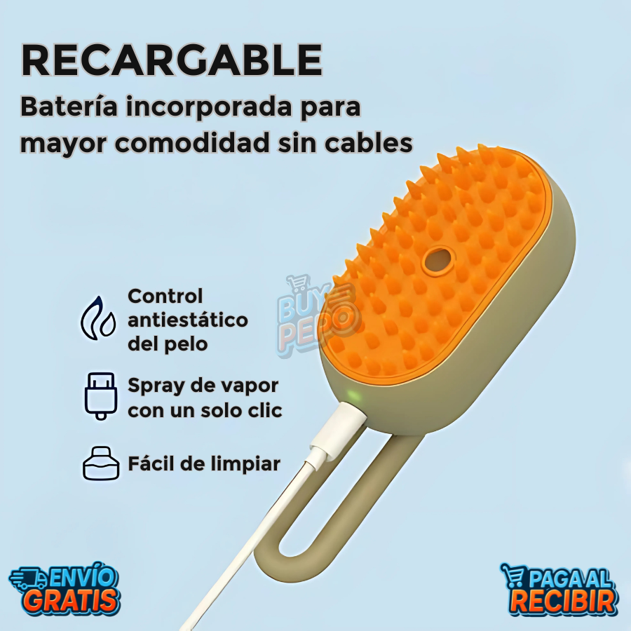 FurMist™ 🐶 - Cepillo vaporizador mascotas PACK 2X1 🐾