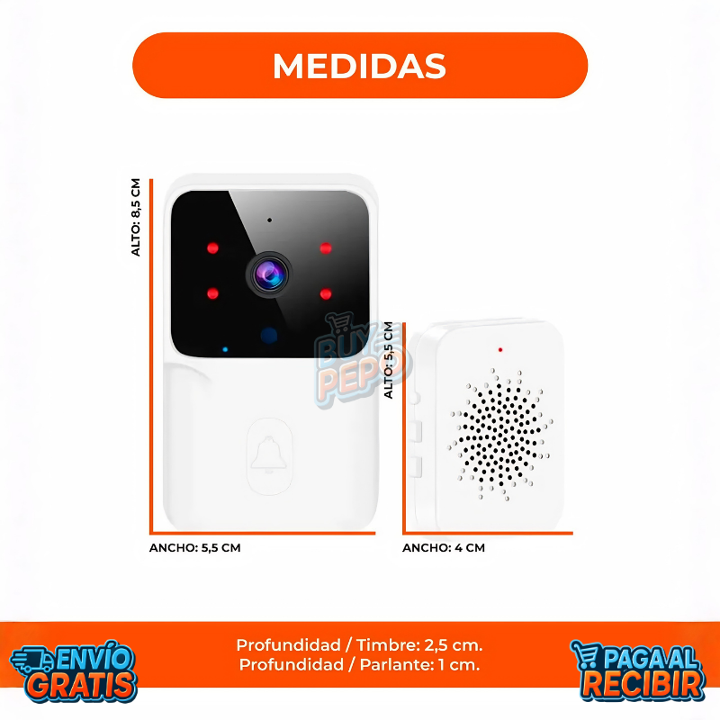 VisionBell™ 📷 - Timbre WiFi inteligente 🔔