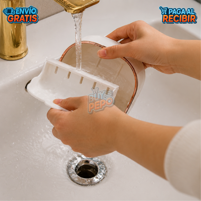 DrySoap™ 🧼 - Jabonera con drenaje 💧