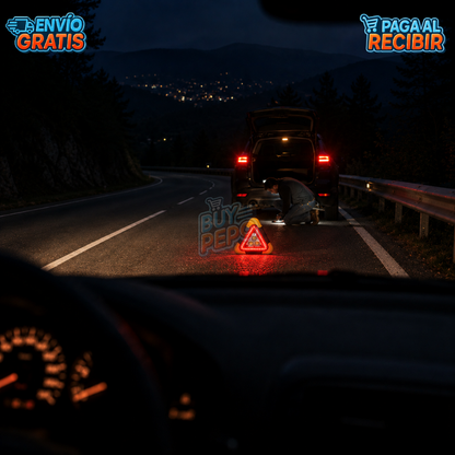 SafeRoad™ 🚨 - Triángulo de emergencia LED ✨