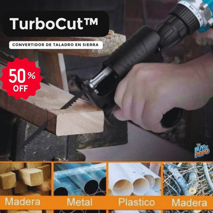 TurboCut™ ⚡- Convertidor de Taladro en Sierra ⚒️